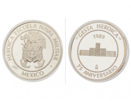 25 eur Escuela Naval Militar Mexico plata 27,69  gr